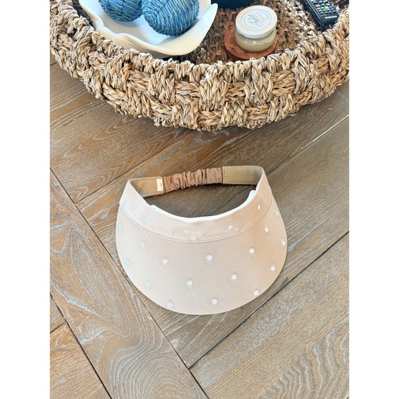 Lululemon Accessories - Lululemon Star Flower Embroidery Visor Women Sheer Oak White OS (A1)